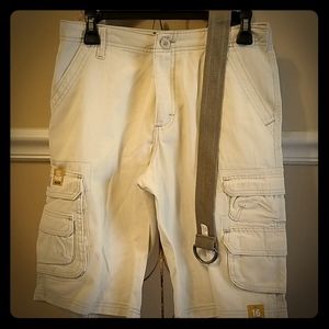 Lee - Khaki Shorts w/ Belt - Size 16 NWT